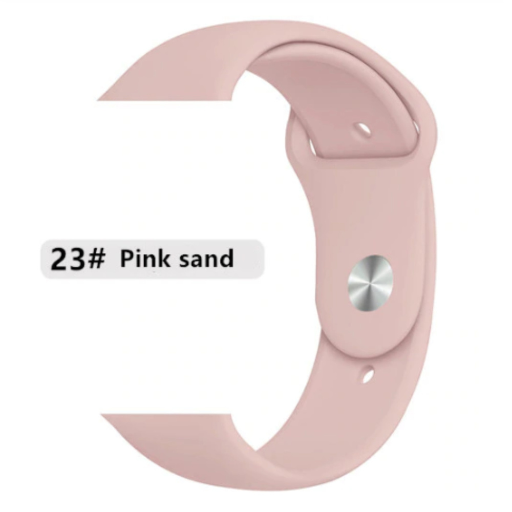 NEW PINK SAND Silicone Band For Apple Watch